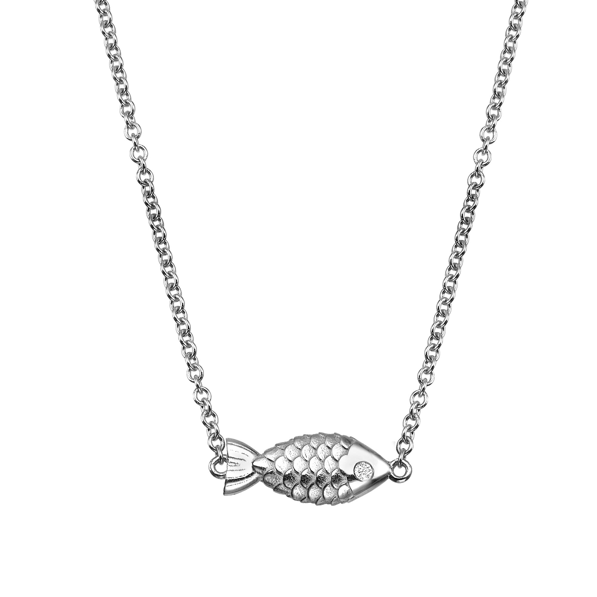 Elegant 14K Gold Fish Pendant Necklace for Women - Perfect Gift for Birthday, Anniversary & Everyday Wear