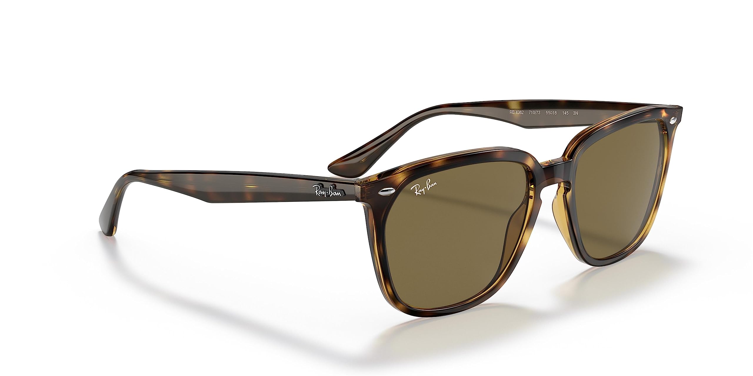 Ray-Ban RB4362 Square Sunglasses for Men & Women - Classic UV Protection Shades for Driving, Beach & Outdoor Activities