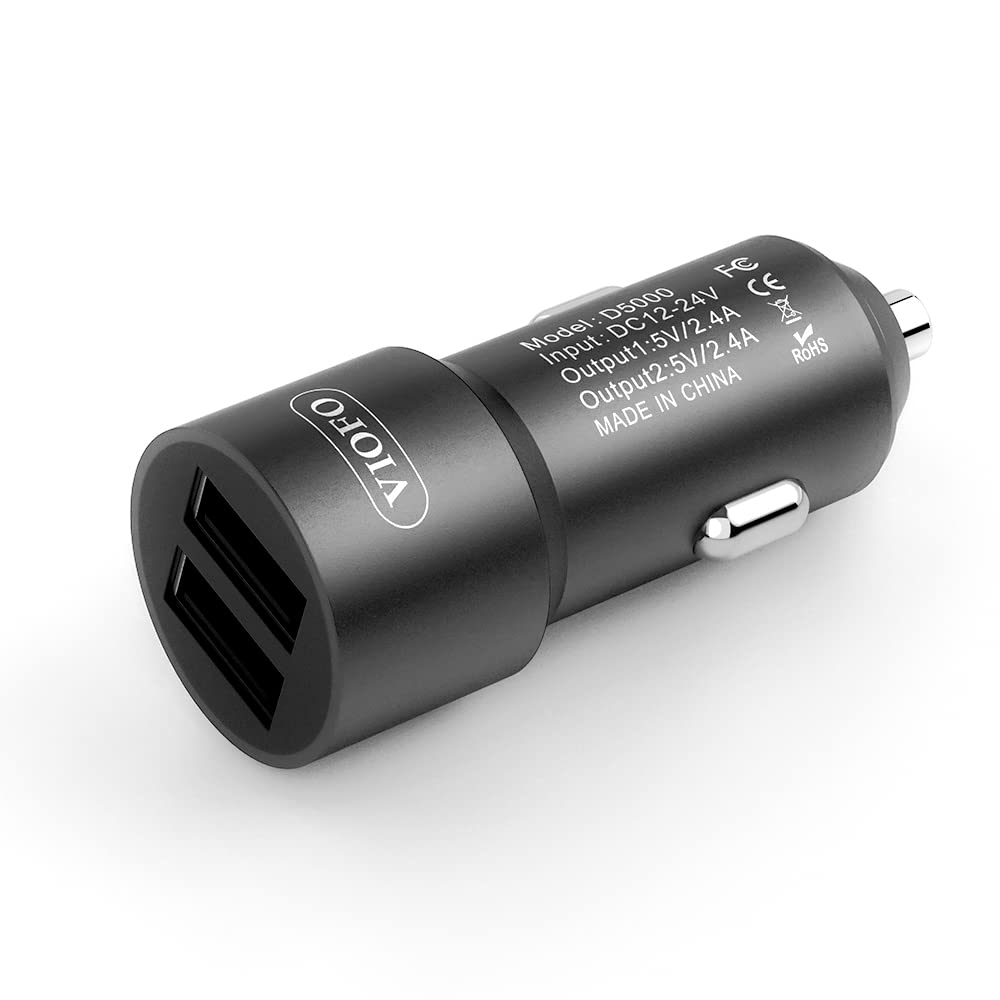 VIOFO D5000 Type-C USB Car Charger with 11.4ft (3.5M) Power Cable - Compatible with A229 Pro, A229 Plus, A119 Mini 2, A139 Pro, T130 & WM1 Dash Cams - Fast Charging for Road Trips & Daily Commutes