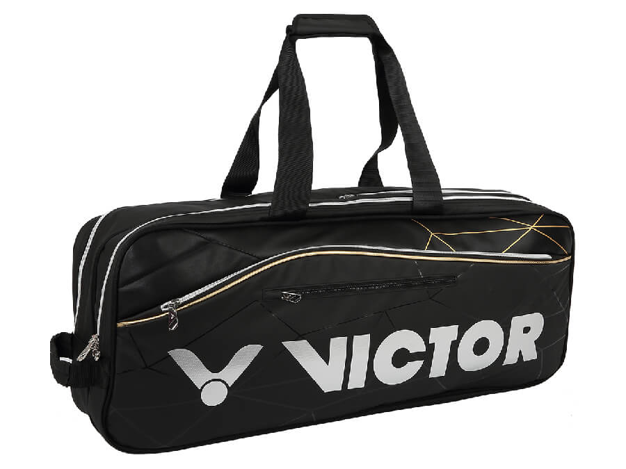 Victor BR9611C Badminton Racket Bag - Durable Rectangular Tennis Racquet Case with Shoulder Strap, Black - Perfect for Sports, Travel & Gym Storage
