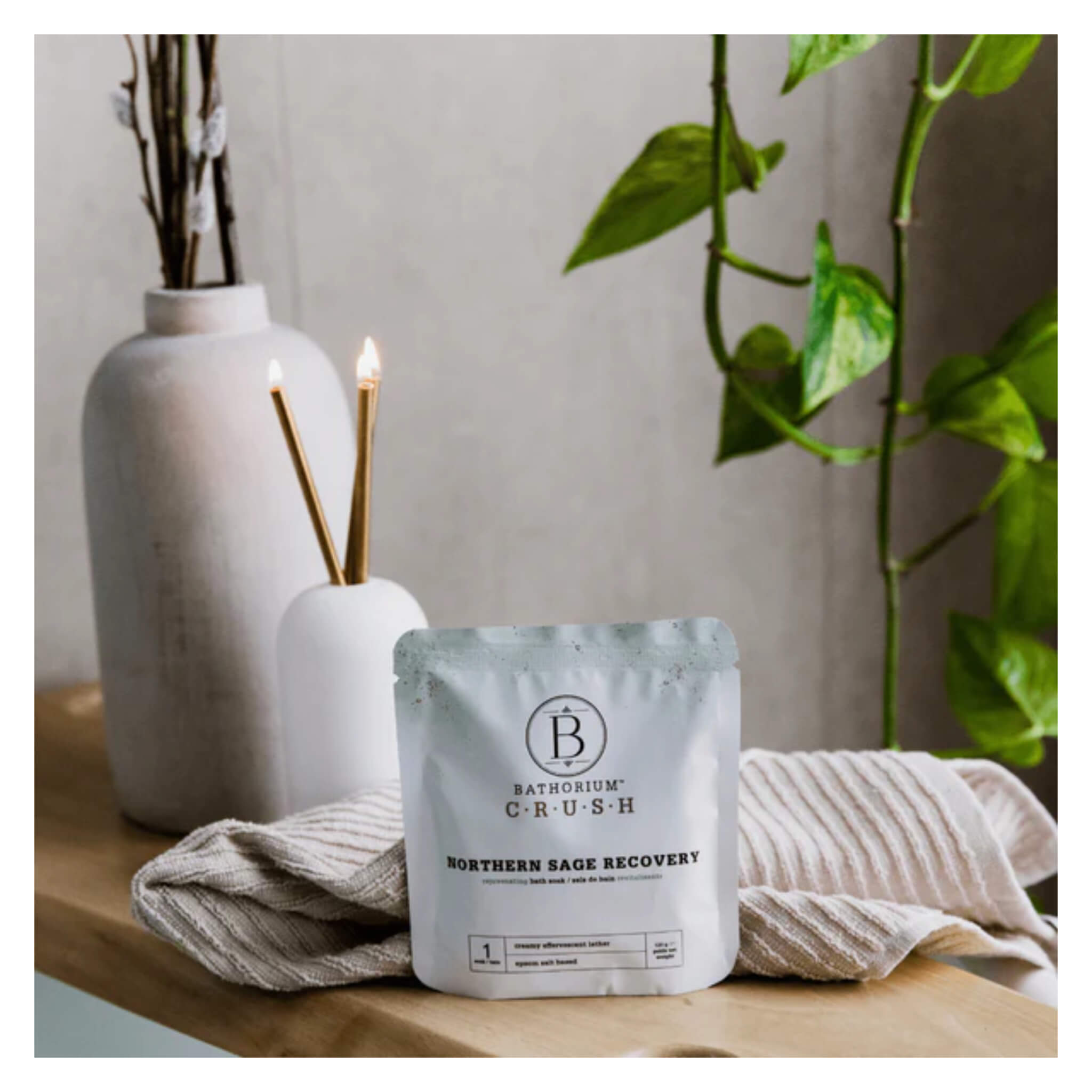 Northern Sage Recovery Bath Crush - Organic Muscle Relaxation & Stress Relief - Perfect for Post-Workout Recovery & Spa Night Self-Care