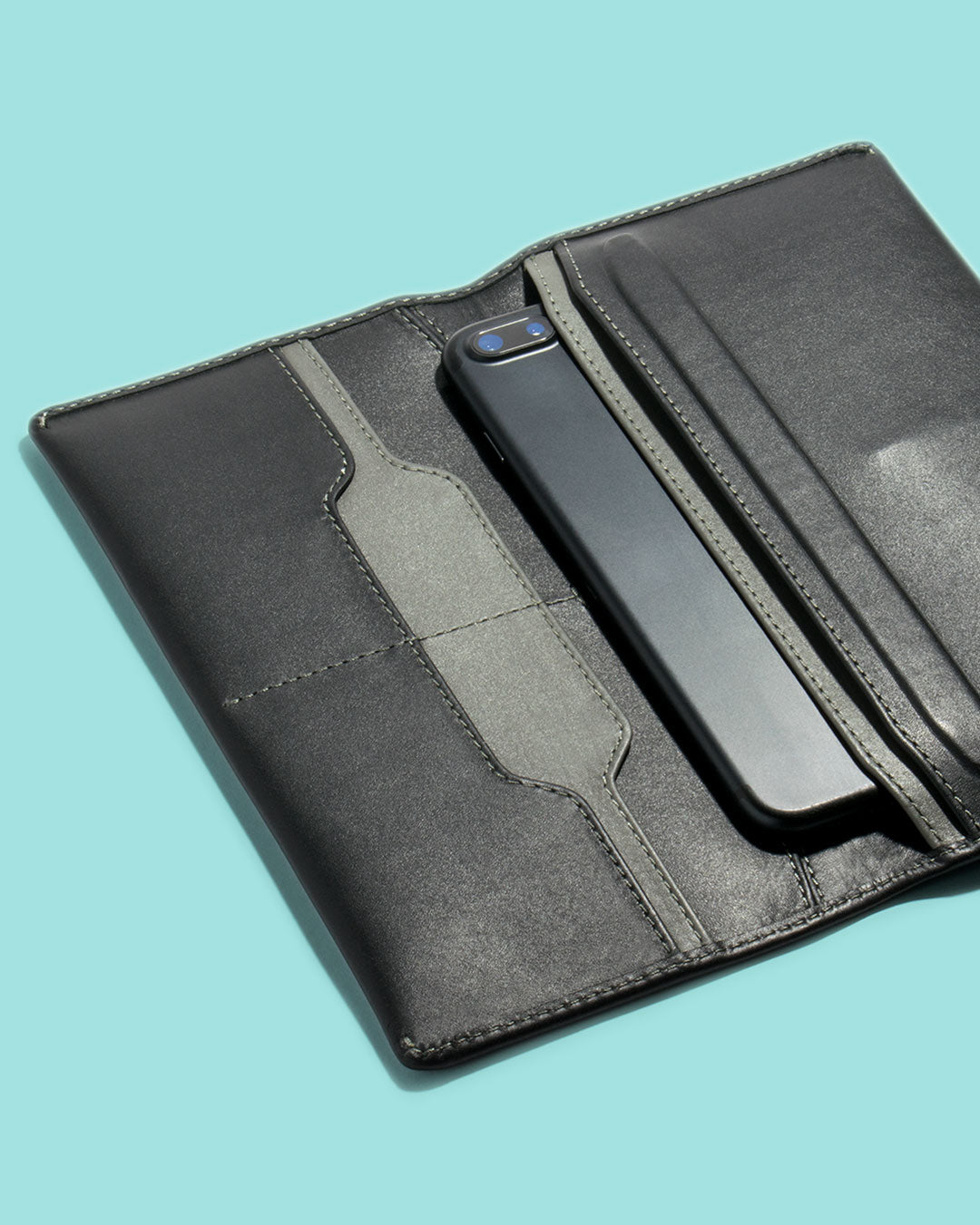 Premium Space-Themed Long Wallet for Men & Women - RFID Blocking Slim Bifold Wallet - Perfect for Travel, Business & Everyday Use