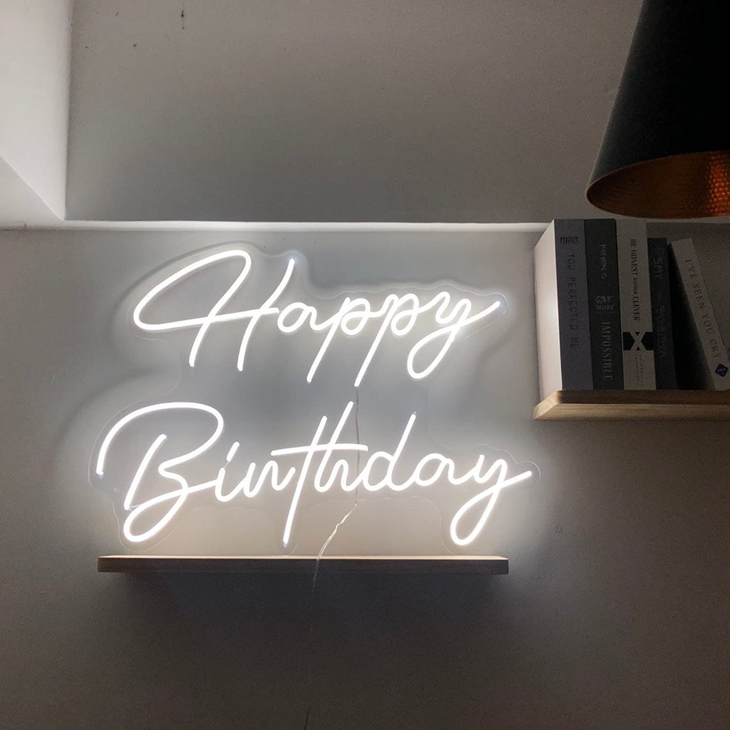Custom Happy Birthday Neon Sign - 23.6x17.12 Inch LED Party Decor for Birthday Events, Yard, Garden & Home Wall Decoration - Perfect Neon Art Gift for Birthdays, Anniversaries & Celebrations (Ideal for Parties, Home Decor & Special Occasions)