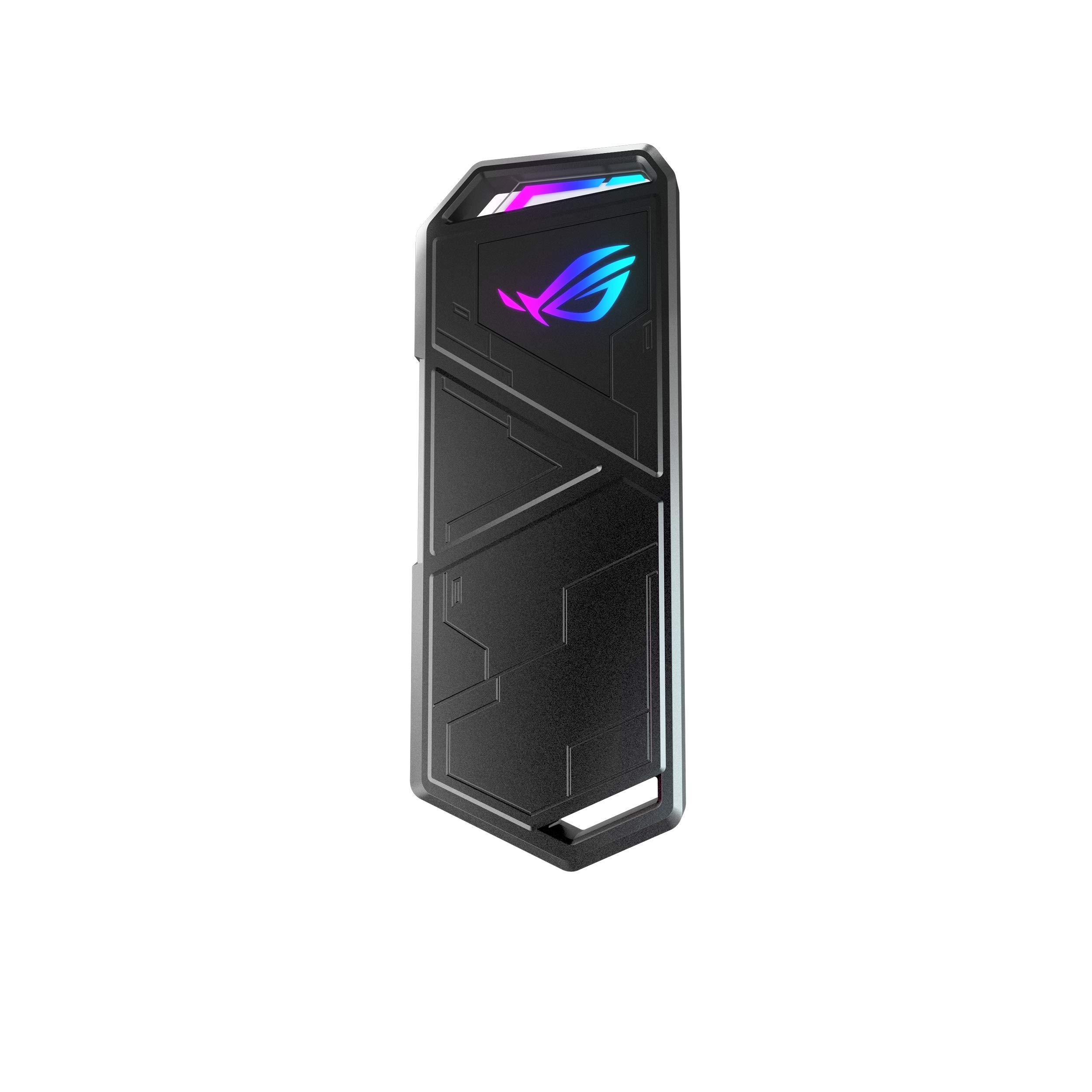 ASUS ROG STRIX Arion Aluminum Alloy M.2 NVMe SSD External Enclosure - USB 3.2 Gen 2 Type-C (10Gbps) Portable Case Adapter with USB-C to C & USB-C to A Cables - Compatible with PCIe 2280/2260/2242/2230 M Key/B+M Key SSDs - Perfect for Gaming, Data Backup & High-Speed File Transfer