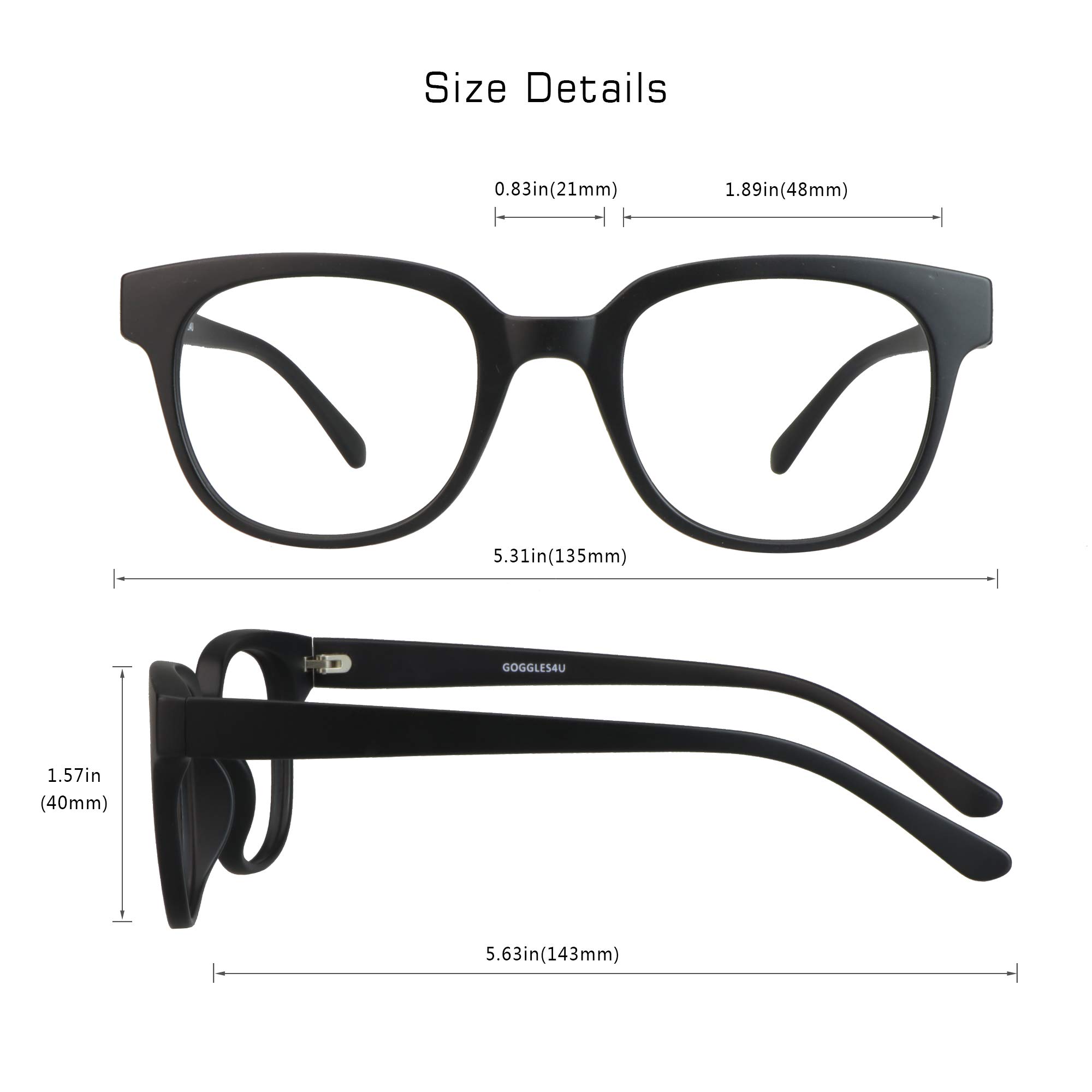 Blue Light Blocking Glasses for Women & Men - Anti Glare Computer Reading Glasses | Reduce Eye Strain for Office Work, Gaming & Screen Time