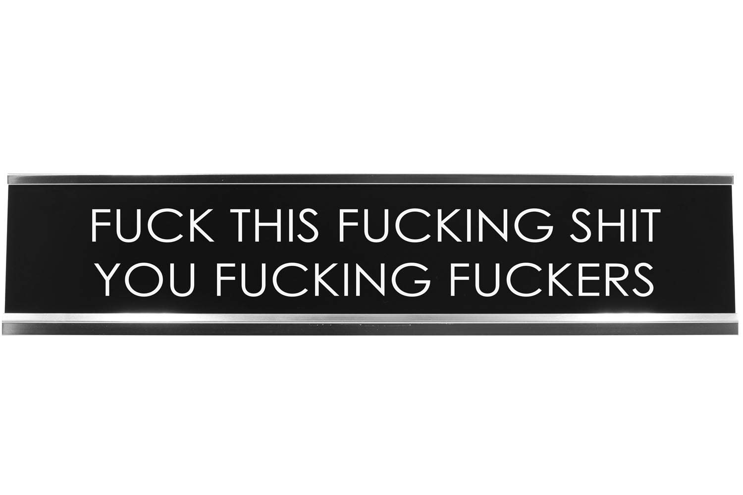 Funny Office Desk Sign - F*ck This Sh*t Novelty Decor for Work, Home & Gag Gifts - Perfect for Stress Relief & Humor in Workspaces