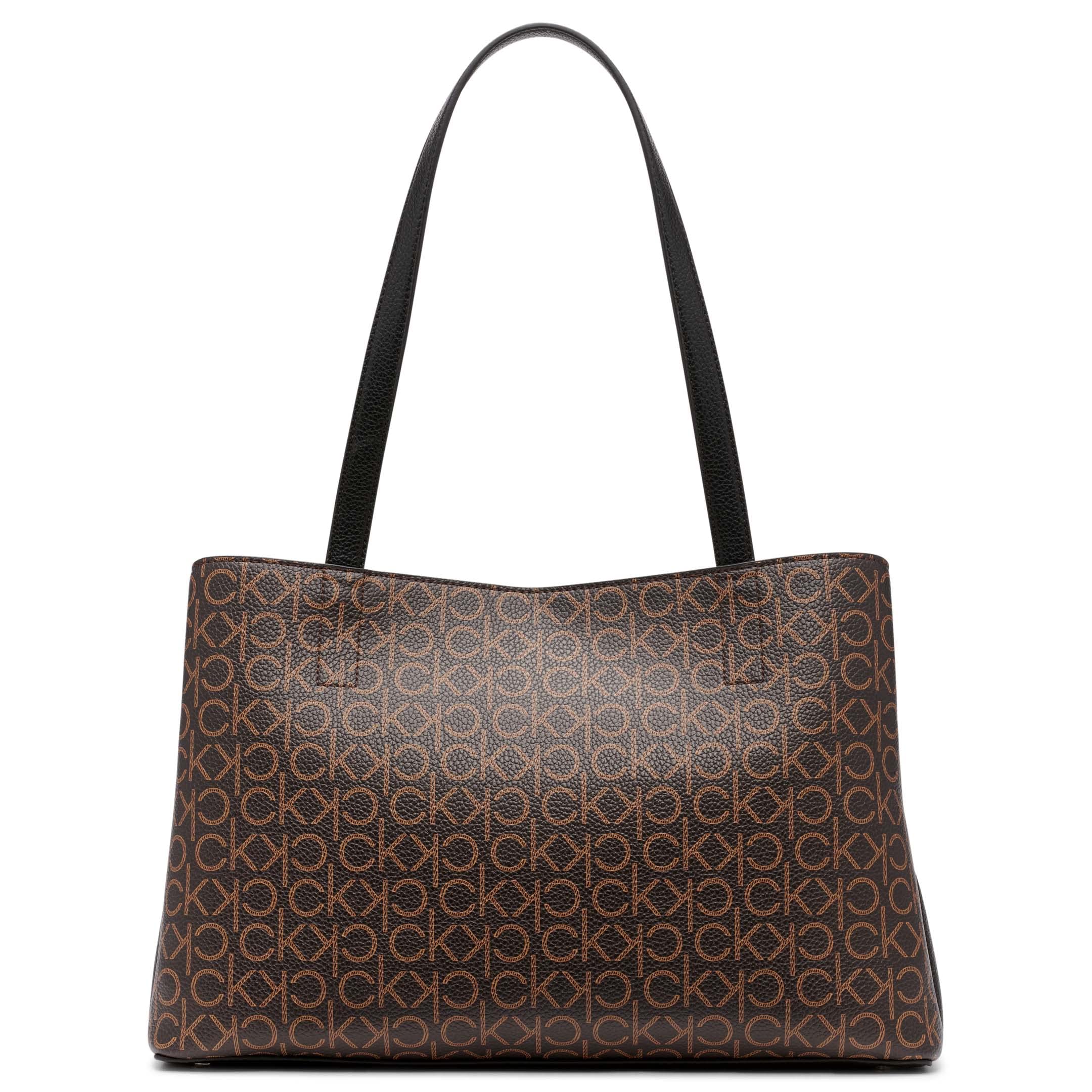 Calvin Klein Adeline Triple Compartment Tote Bag for Women - Spacious Work & Travel Tote with Multiple Pockets - Perfect for Office, Commute & Weekend Getaways