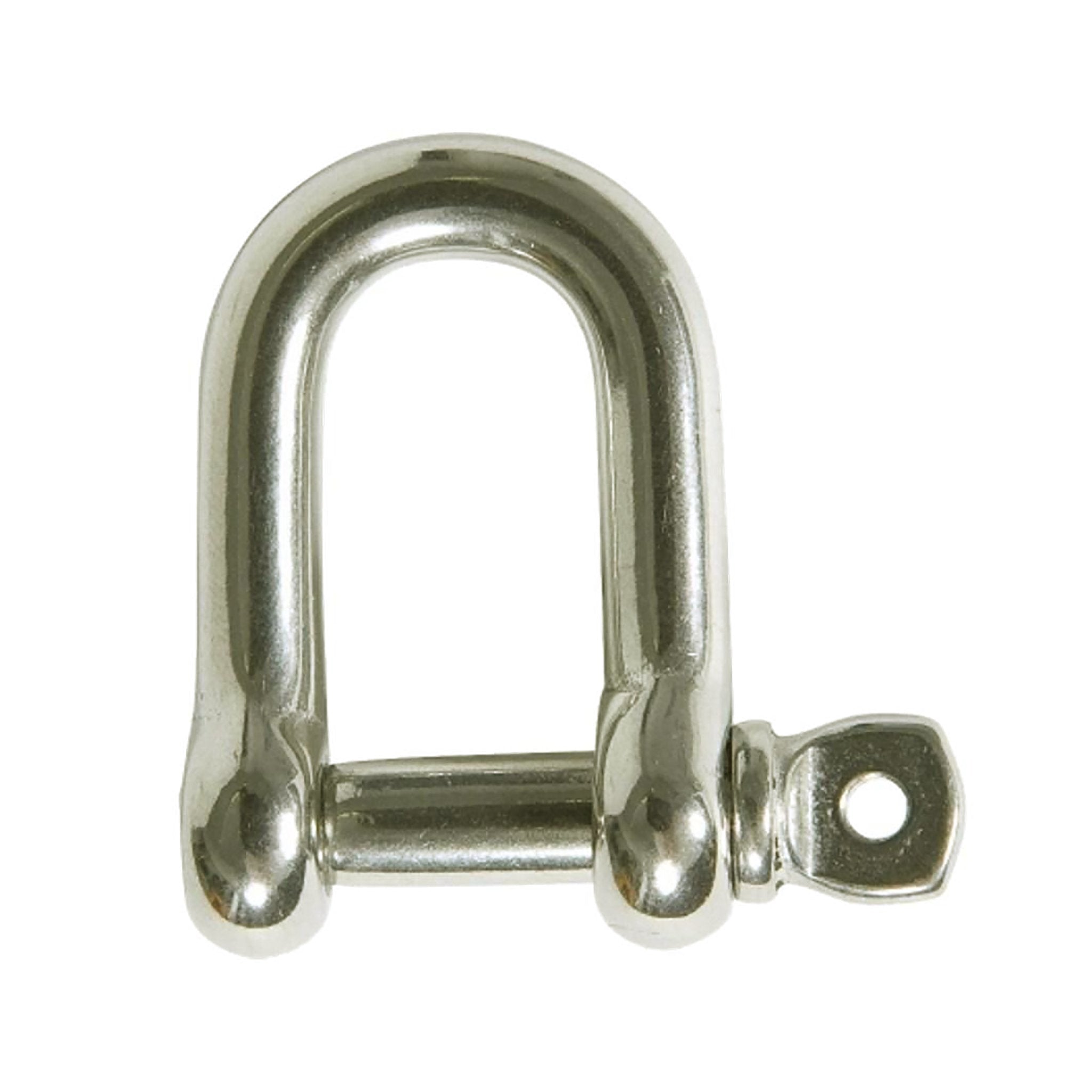 M8 Stainless Steel D-Shackle - Heavy Duty Marine Grade for Boating, Rigging & Outdoor Use - Corrosion Resistant Hardware for Sailing, Climbing & Industrial Applications