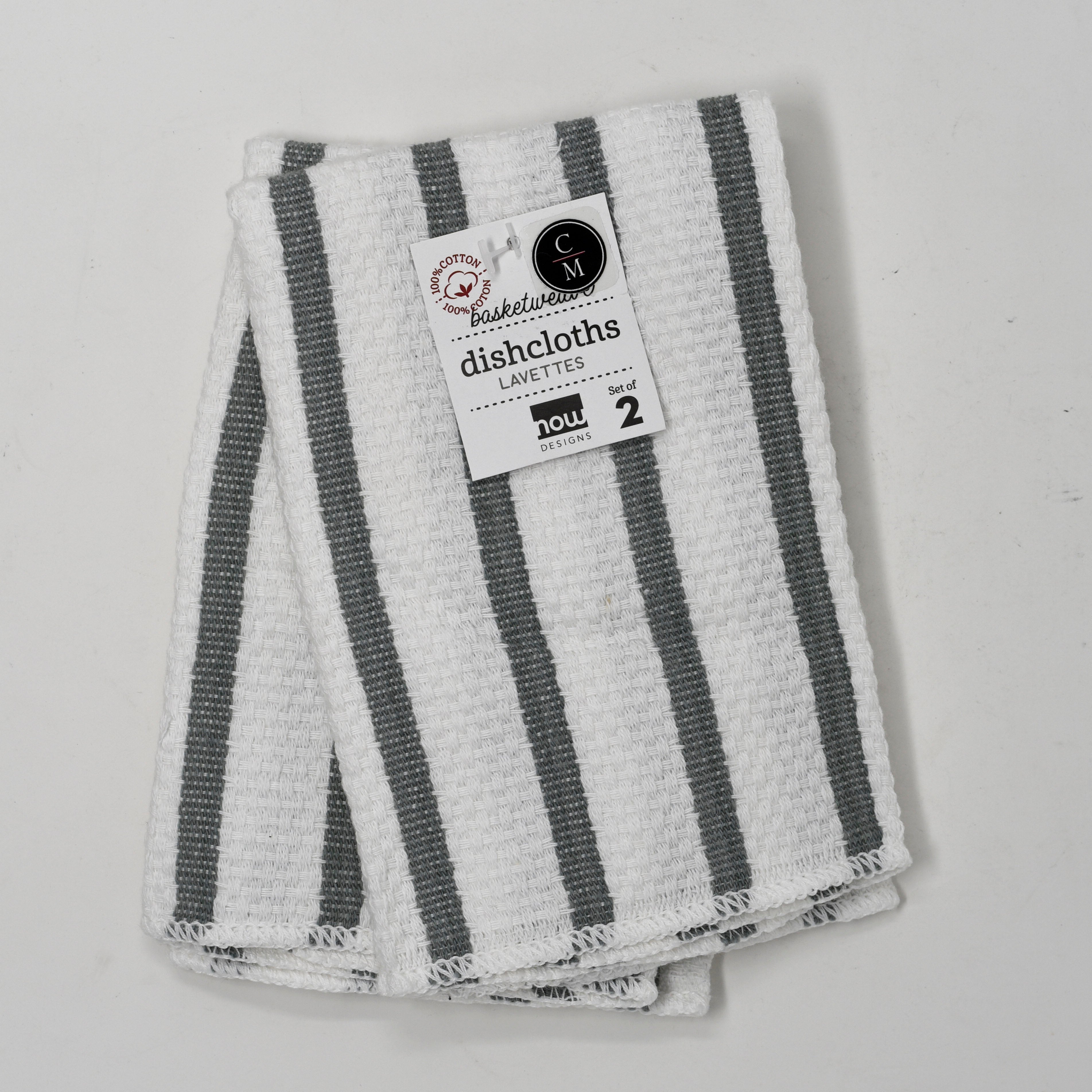 Premium Basketweave Dish Cloth Set - 100% Cotton, Absorbent & Fast-Drying Kitchen Towels for Washing Dishes, Cleaning Countertops & Hand Drying (6-Pack) - Ideal for Eco-Friendly Home, Restaurant & RV Use
