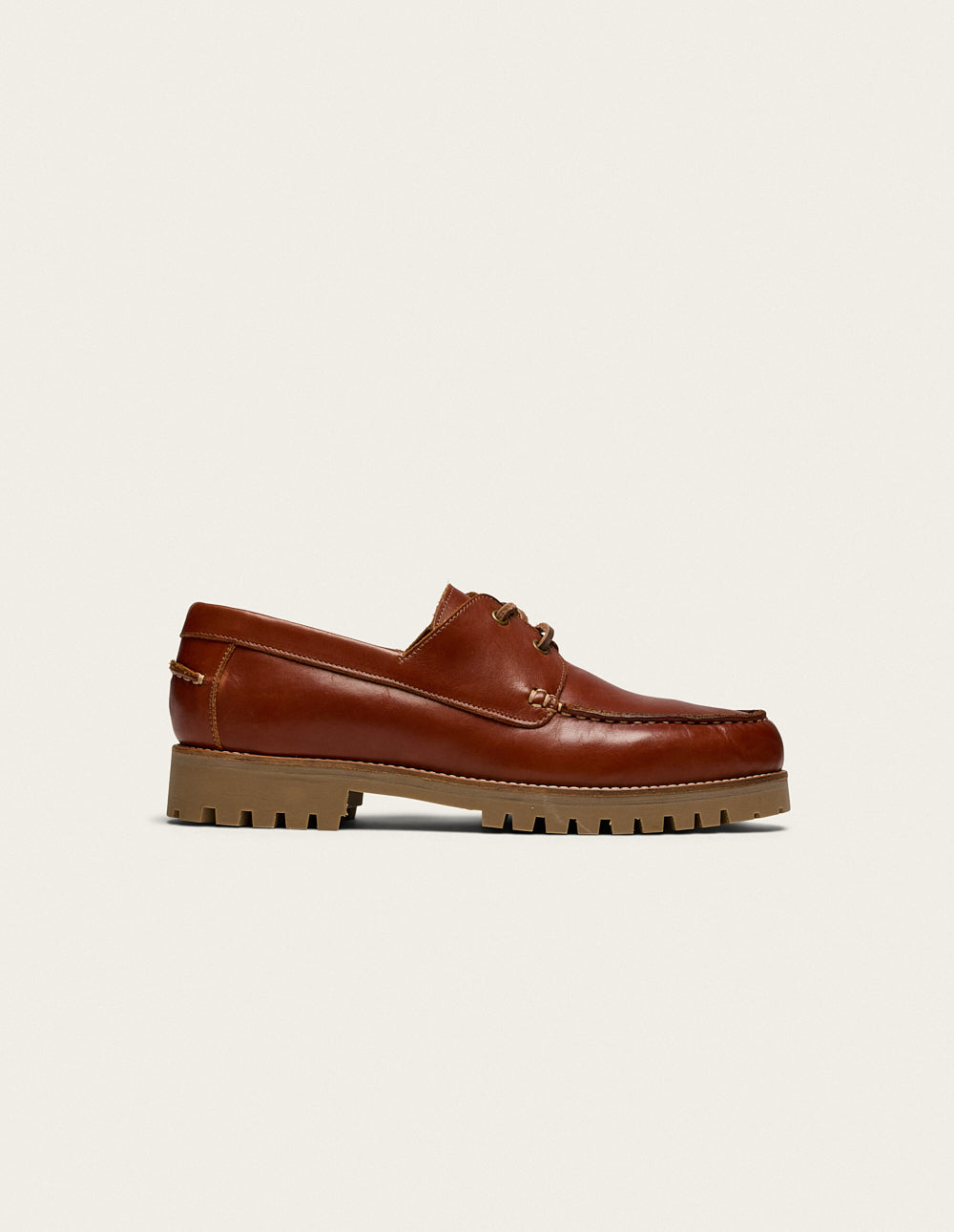 Tom Brown Leather Boat Shoes for Men - Comfortable & Stylish Deck Shoes for Casual Wear, Sailing, and Outdoor Activities