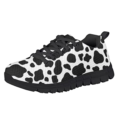Cow Print Black White
