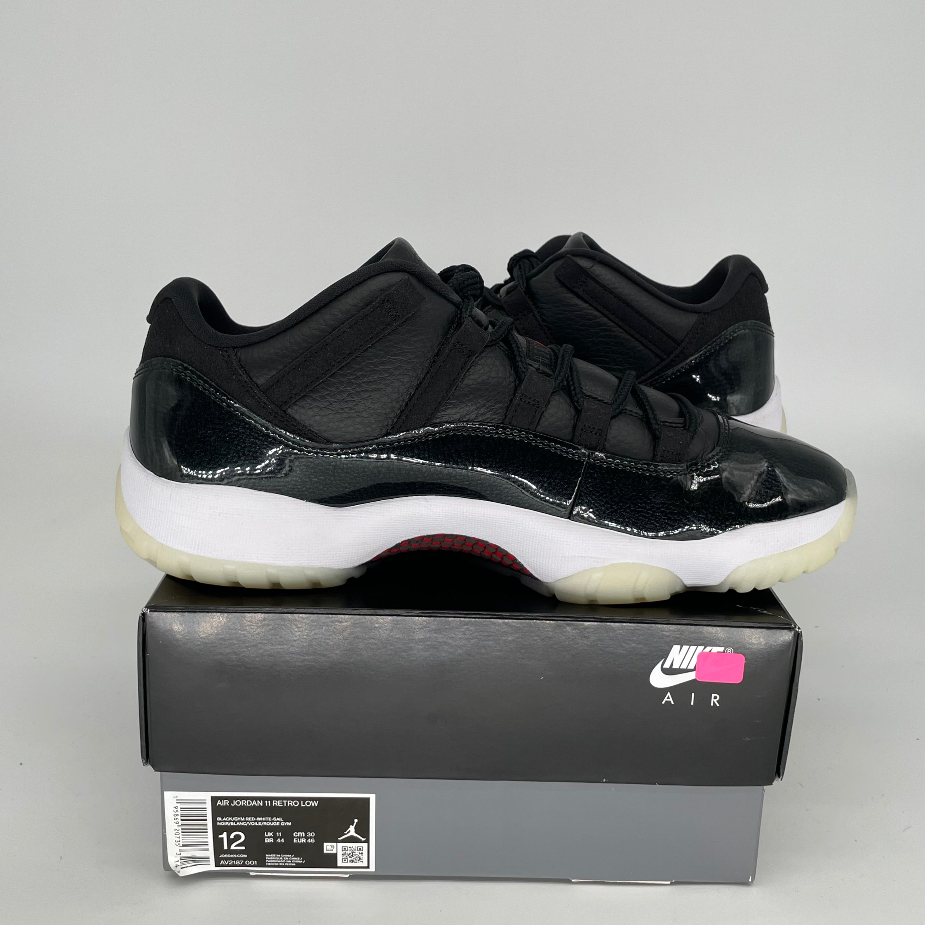 Original Air Jordan 11 Retro Low '72-10' Men's Basketball Shoes - Size 12 (AV2187-001) - Perfect for Casual Wear, Street Style & Sneaker Collectors