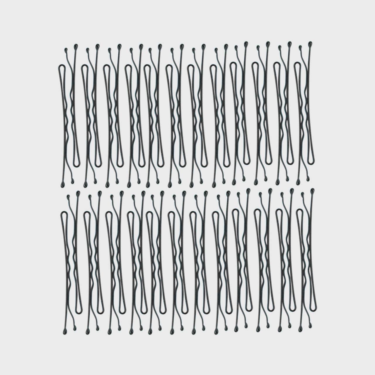 45pcs Black Bobby Pins for Hair - Strong Hold Hair Clips for Women, Girls - Perfect for Updos, Braids, Ponytails & Styling