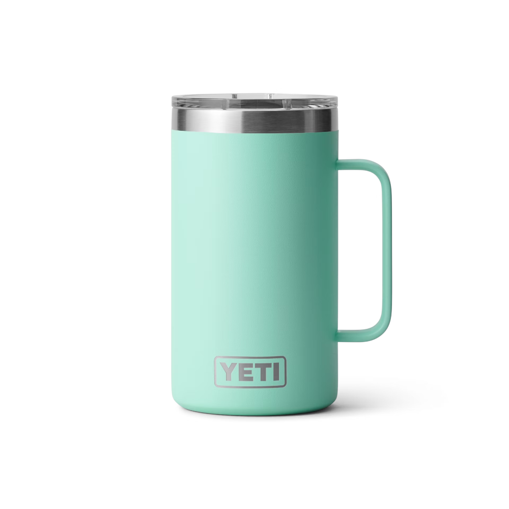Yeti Rambler 24 oz Stainless Steel Insulated Mug with MagSlider™ Lid - Keeps Drinks Hot/Cold for Hours - Perfect for Camping, Travel & Office Use
