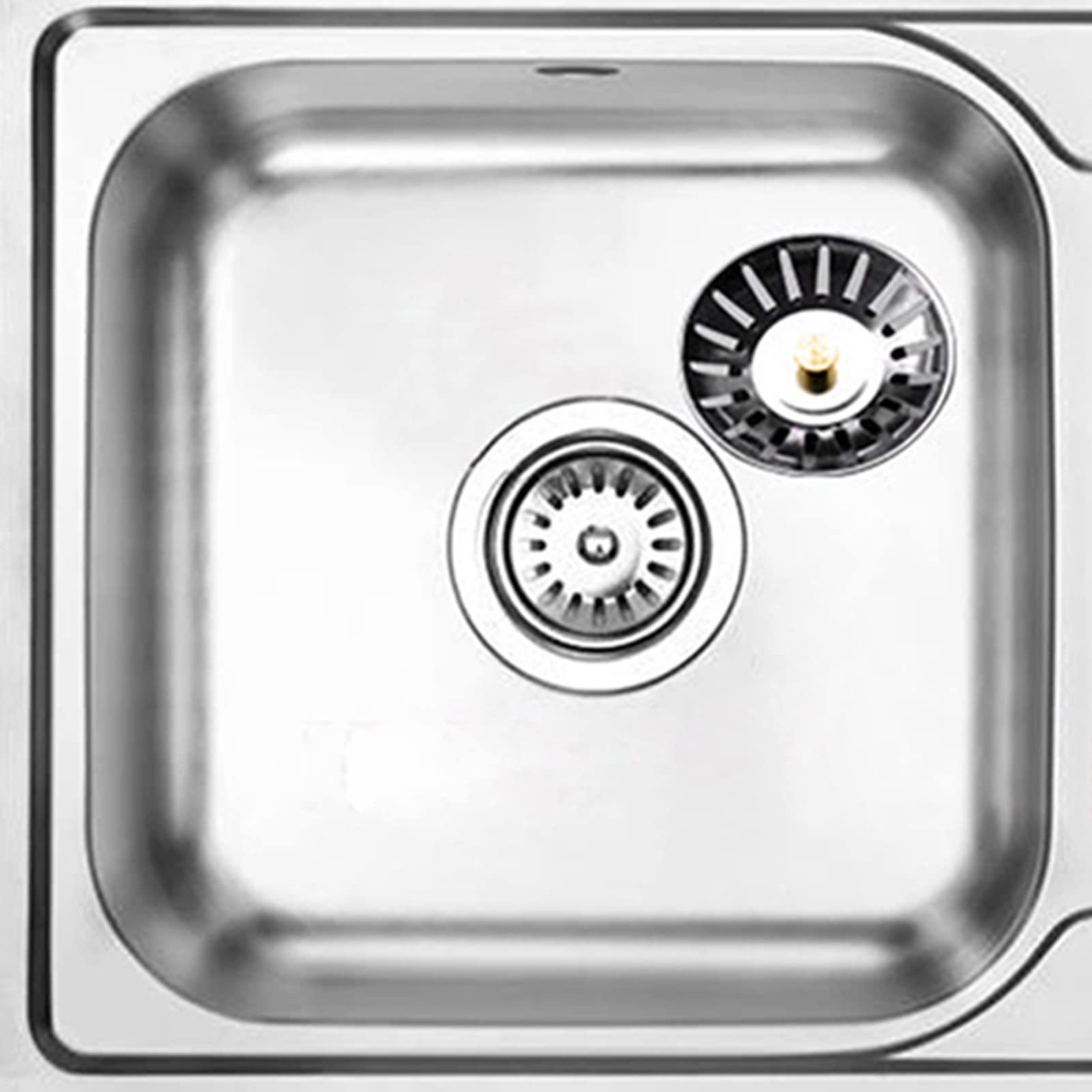 Stainless Steel Kitchen Sink Strainer and Stopper Combo - Standard Drain Basket Replacement - Drain Protector for Kitchen & Bathroom Sinks (Silver) - Perfect for Food Waste Prevention and Clog-Free Drains