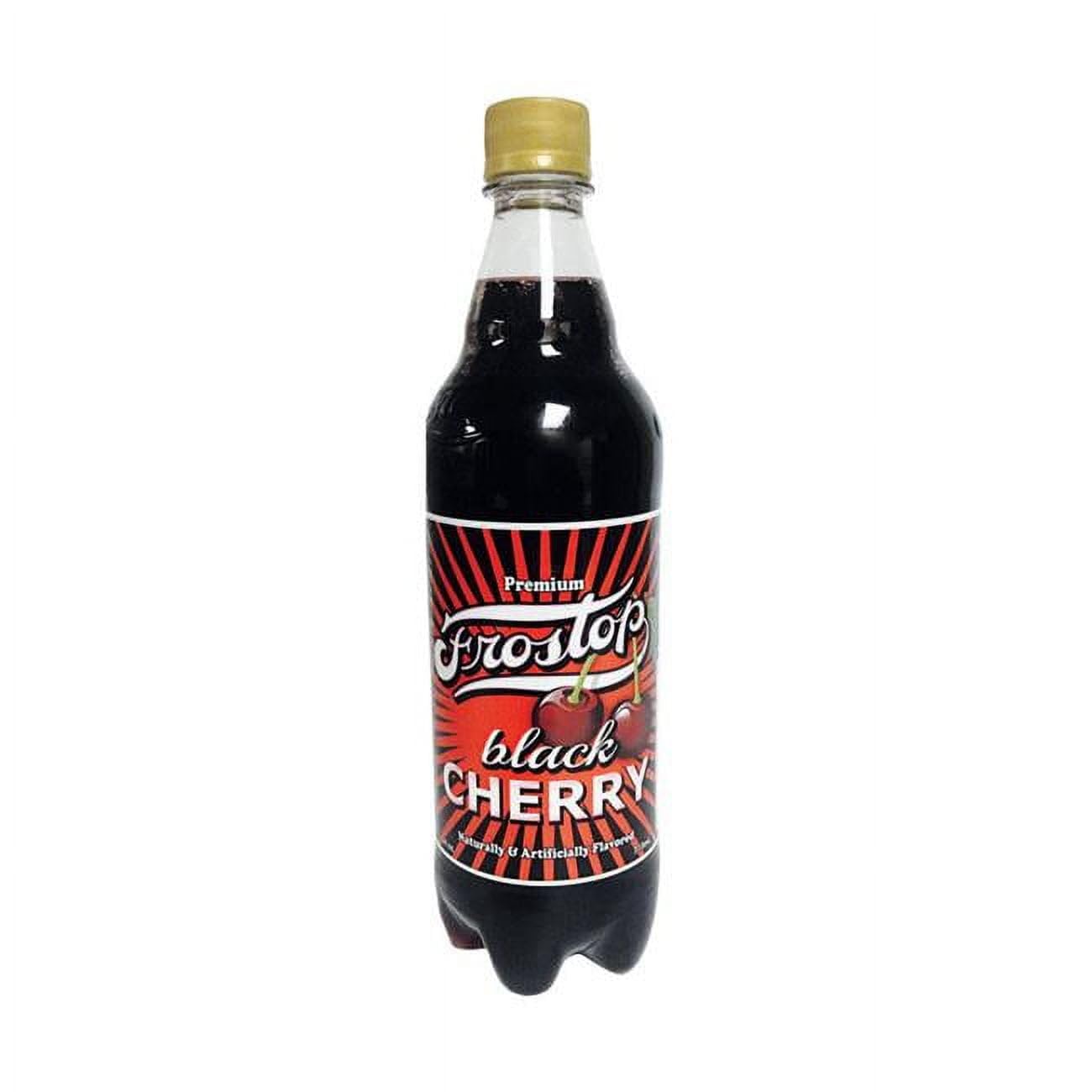 Frostop 24 oz Cherry Soda Bottle - Pack of 24 | Black Glass Bottles for Soda, Beer & Homemade Beverages | Perfect for Parties, BBQs & Home Bars