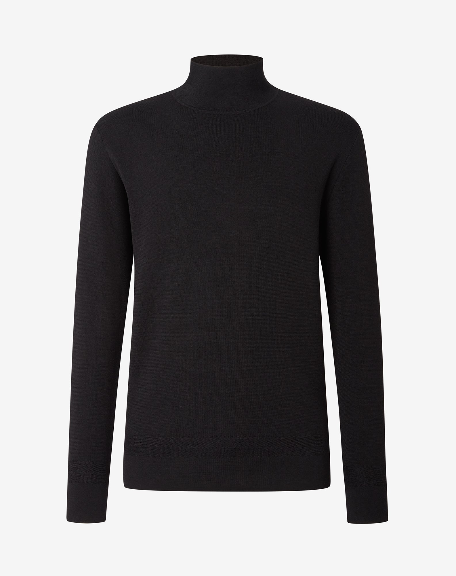 Premium CORNELIANI Extrafine Wool Turtleneck Sweater - Black | Soft & Warm Men's Winter Pullover | Perfect for Office, Date Night & Cold Weather Layering