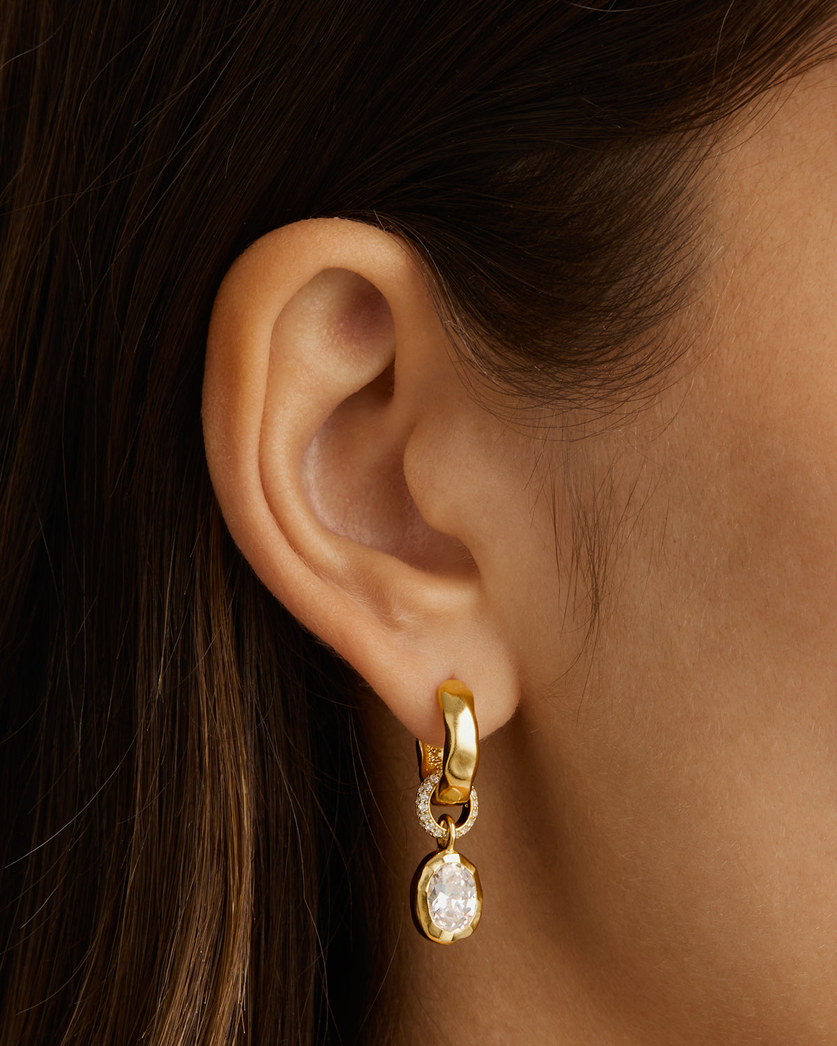 18K Gold Vermeil Stay Wild Hoop Earrings for Women - Elegant Dainty Hoops for Everyday Wear, Parties & Gifting