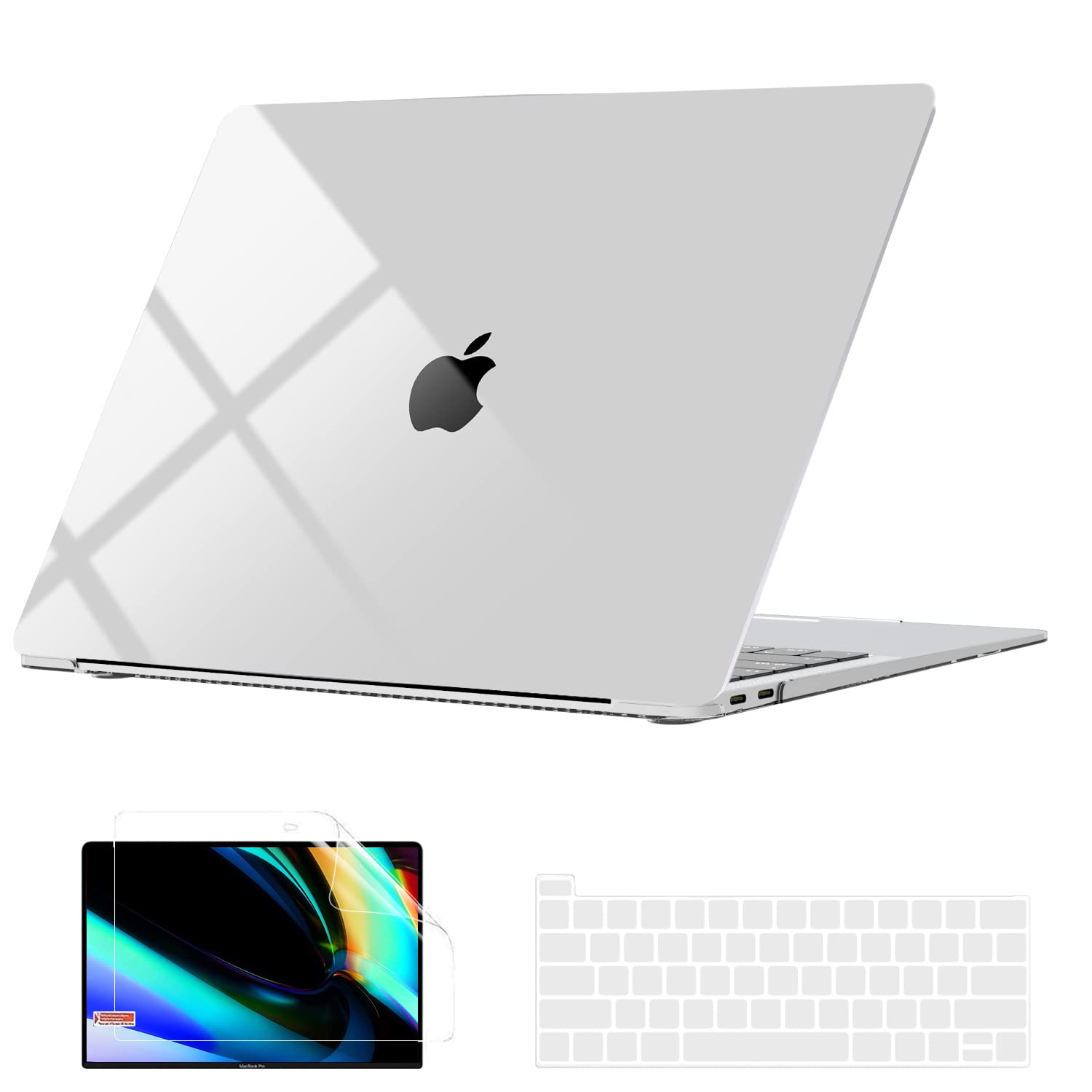 B BELK Clear Hard Shell Case for MacBook Pro 16 inch (2020/2019 Release A2141) - Protective Laptop Cover with Keyboard Protector & Screen Protector | Compatible with Touch Bar & Touch ID | Perfect for Office, Travel & School Use