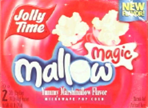 Jolly Time Mallow Magic Marshmallow Flavor Microwave Popcorn - 24 Pack | Sweet & Fluffy Snack for Movie Nights, Parties & Family Gatherings