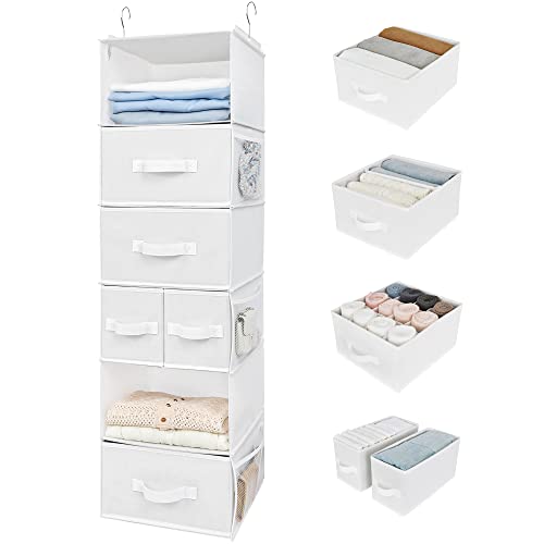 6 Tier-5 Drawers-white