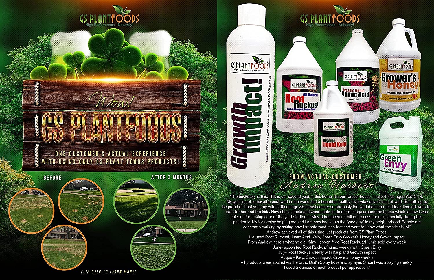 GS Plant Foods Super Concentrated Vitamin Solution - All Purpose Liquid Plant Nutrition with Vitamins & Hormones for Plants, Trees, Turf (8oz) | Indoor Gardening, Lawn Care, Hydroponics & Organic Farming