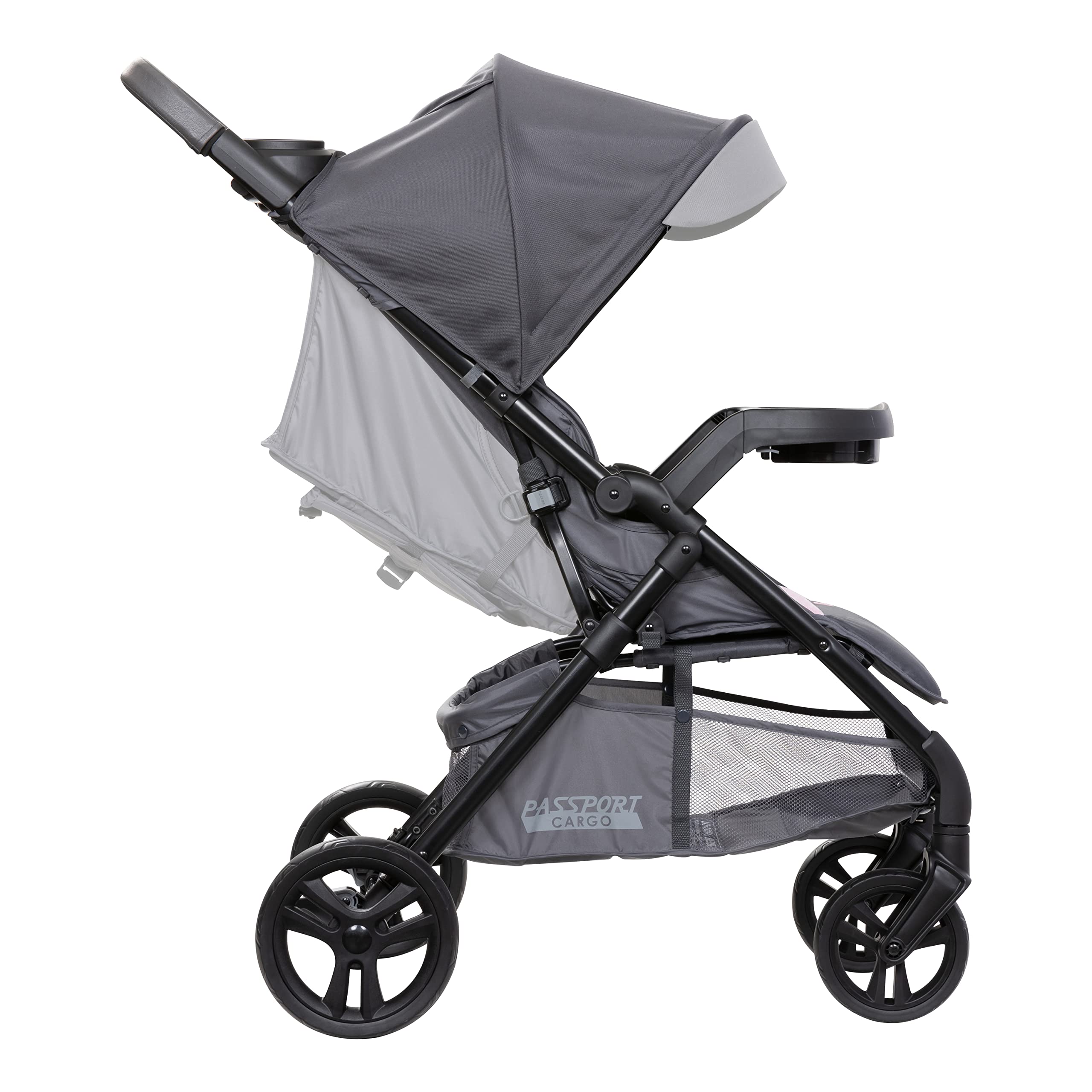 Baby Trend Passport® Cargo Stroller Travel System with EZ-Lift™ PLUS Infant Car Seat - Lightweight Compact Stroller for Newborns & Toddlers, Pink Bamboo Design | Perfect for Air Travel, Shopping & Daily Walks