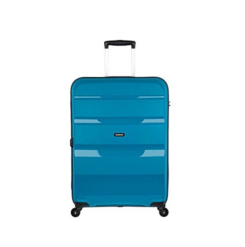American Tourister Seaport Blue Carry-On Luggage 75 cm (91 L) - Lightweight Spinner Suitcase for Air Travel, Weekend Trips & Business Travel