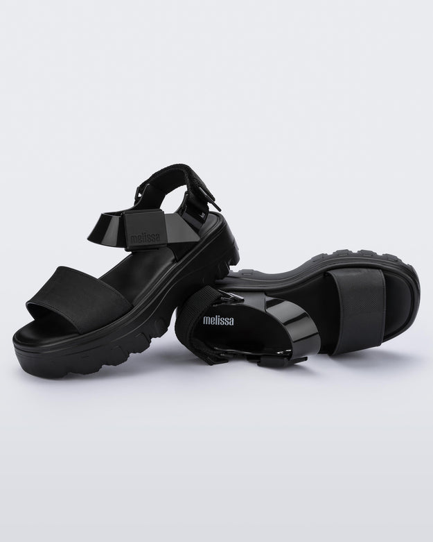 Melissa Women's Black Kick Off Sandals - Comfortable Slide Sandals for Summer Beach, Pool, and Casual Wear