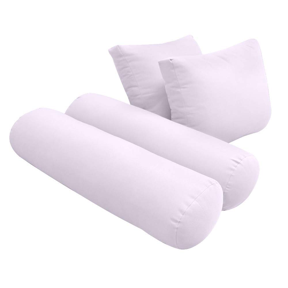 Prolinemax Outdoor Style 1 Full Knife Edge Daybed Mattress Cover - Fitted Sheet & Bolster Pillow Set for Patio, Poolside, and Sunroom AD107