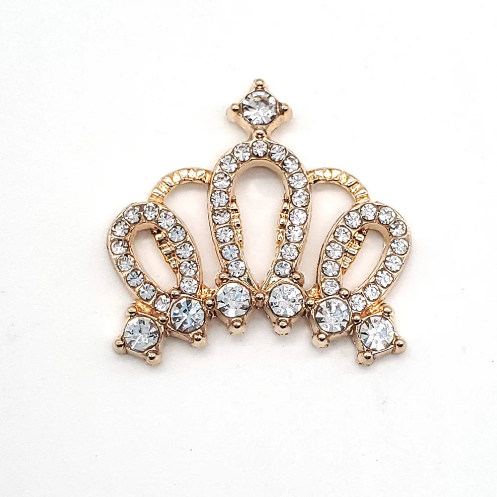 Elegant Pearl & Crystal Crown Shoe Charms - Metal Shoe Accessories for Women's Crocs - Decorative Buckle Clog Decor - Perfect Gift for Shoe Lovers (Great for Parties, Weddings & Everyday Wear)