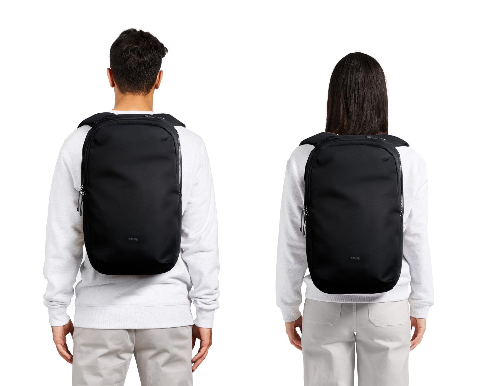 Bellroy Via Backpack - Lightweight Waterproof Travel Backpack for Men & Women - Perfect for Commuting, Hiking & Everyday Use (Black)