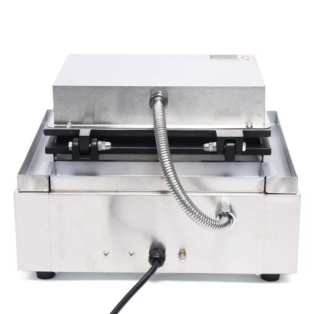 Commercial Waffle Corn Dog Maker - 110V 1500W Electric Hot Dog Press Machine with 5 Non-Stick Plates for Crispy Baking | Perfect for Food Trucks, Carnivals & Home Breakfast
