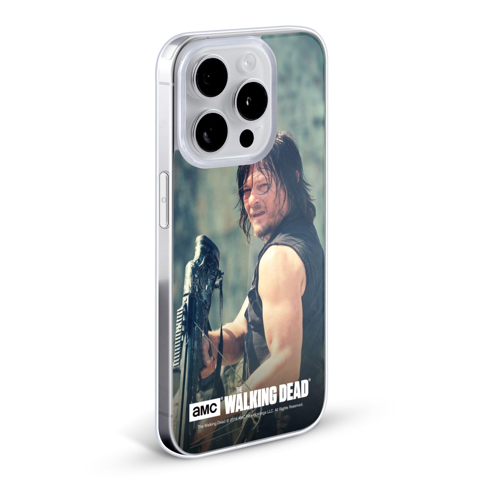 Head Case Designs Officially Licensed AMC The Walking Dead Daryl Dixon Soft Gel Case for iPhone 12 & 12 Pro - Perfect for Fans, Collectors, and Everyday Protection