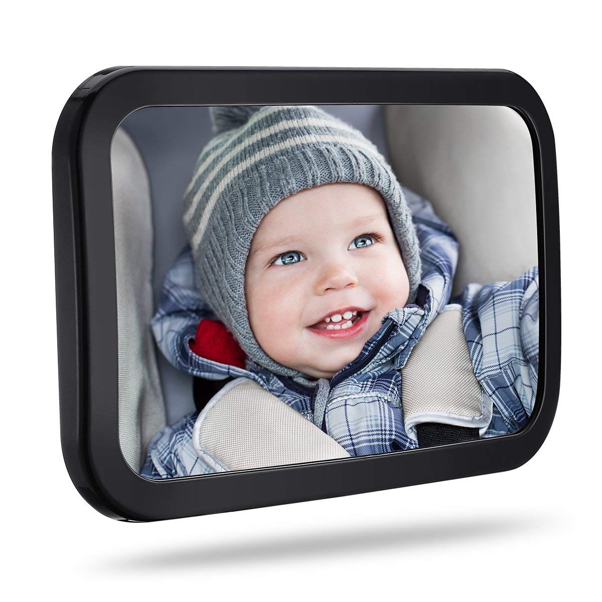 Baby Car Mirror for Rear Facing - Wide View Shatterproof Car Seat Mirror with Safety Certification | Perfect for Safe Backseat Baby Monitoring During Travel