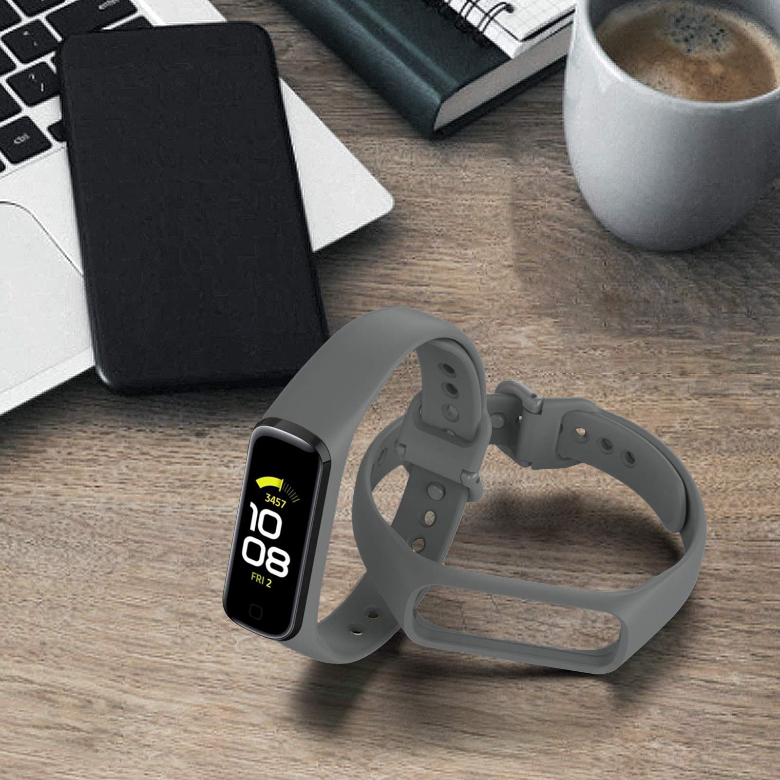 Samsung Galaxy Fit 2 Replacement Bands - Soft Silicone Watch Strap Compatible with Galaxy Fit2 R220 for Women & Men | Perfect for Workouts, Running & Daily Wear