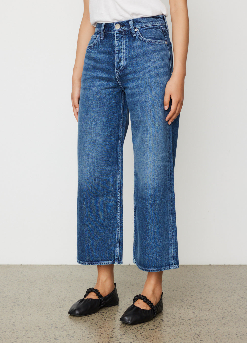 Andi High Rise Wide Leg Jeans for Women - Stretchy Comfort Denim Pants with Belt Loops - Perfect for Casual Outfits, Work & Date Nights
