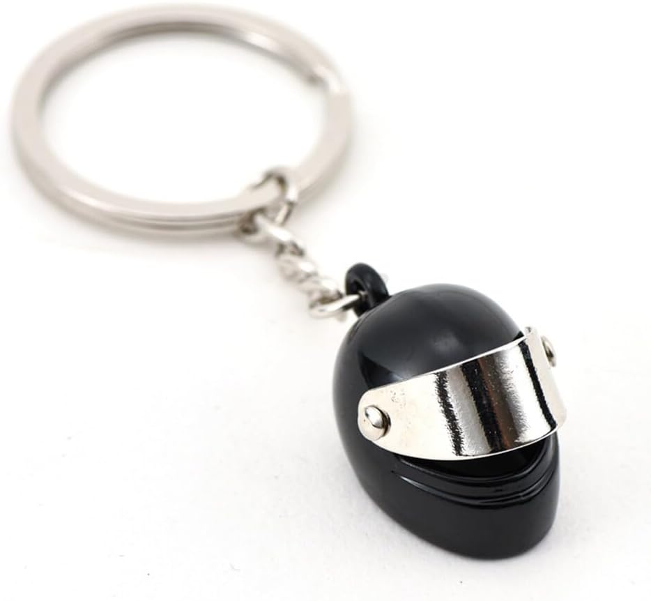 Premium Motorcycle Helmet Keychain - Durable Metal Key Ring for Bikers, Riders & Motorcycle Enthusiasts - Perfect for Keys, Key Fobs & Zipper Pulls - Great Gift for Motorcycle Lovers