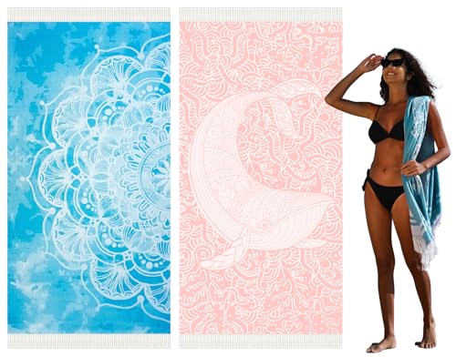 2 Pack Blue Mandala Light Green Whale