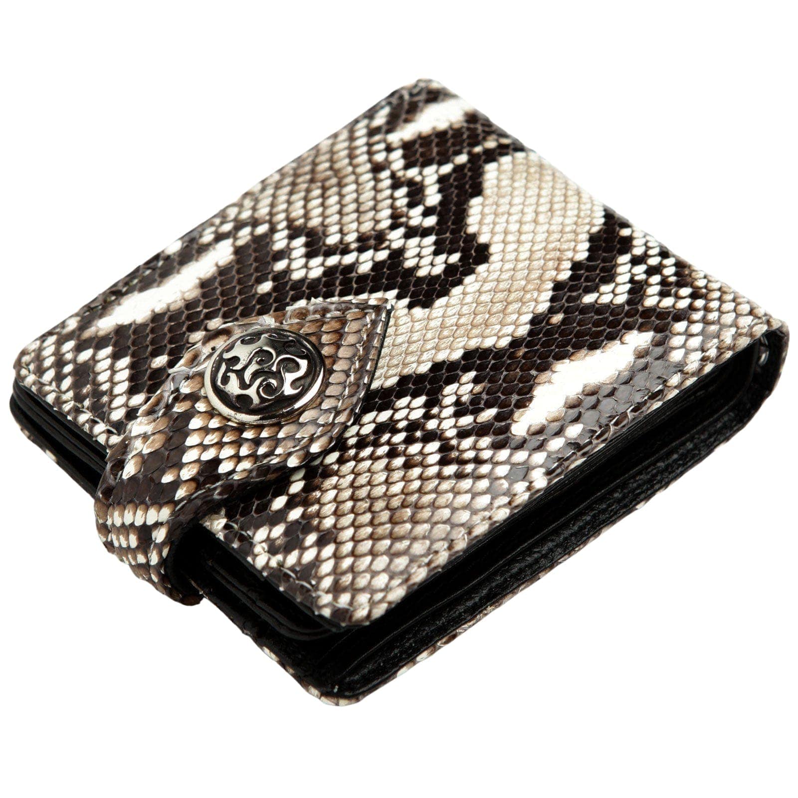 Genuine Cobra Snake Skin Leather Biker Wallet for Men - Stylish RFID Blocking Bi-fold Wallet - Perfect for Motorcycle Riders, Bikers & Outdoor Enthusiasts