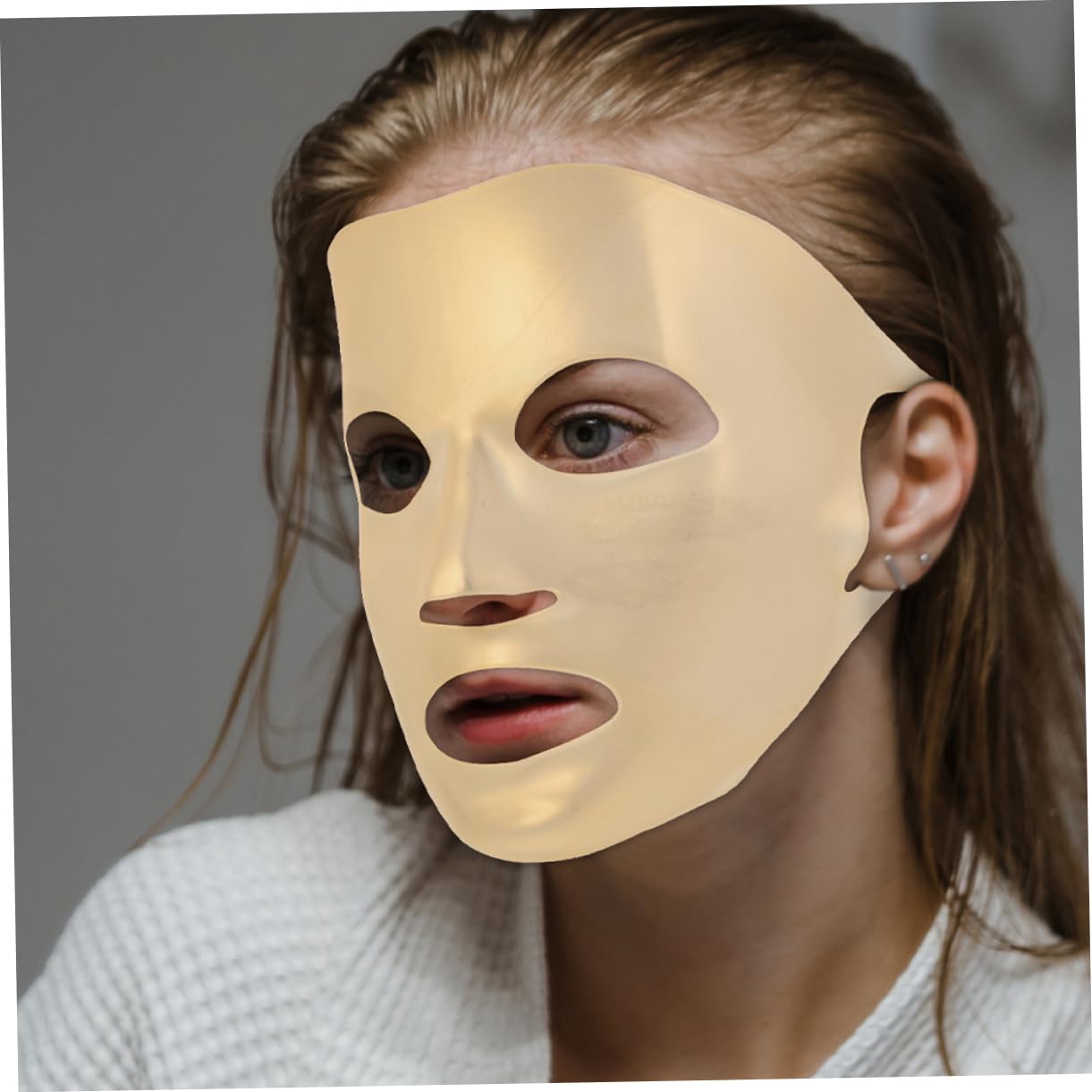 FOMIYES 6pcs Reusable Silicone Mask Holder for Sheet Masks - Earring Style Face Cover for Moisturizing Skincare & Spa Treatments at Home