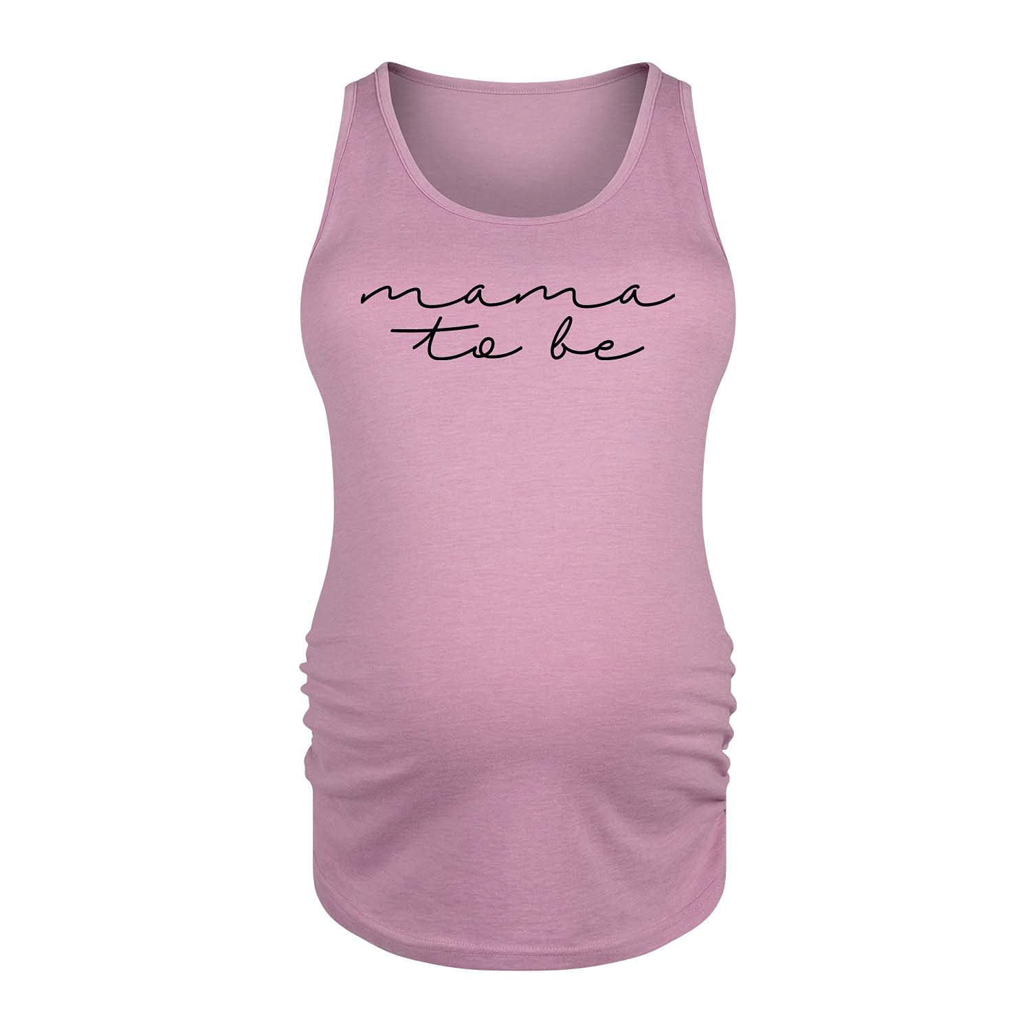 Bloom Maternity - Mama to Be Script - Women's Pregnancy Graphic Tank Top for Expecting Mothers | Comfortable Maternity Shirt for Baby Showers, Pregnancy Announcements & Maternity Photos