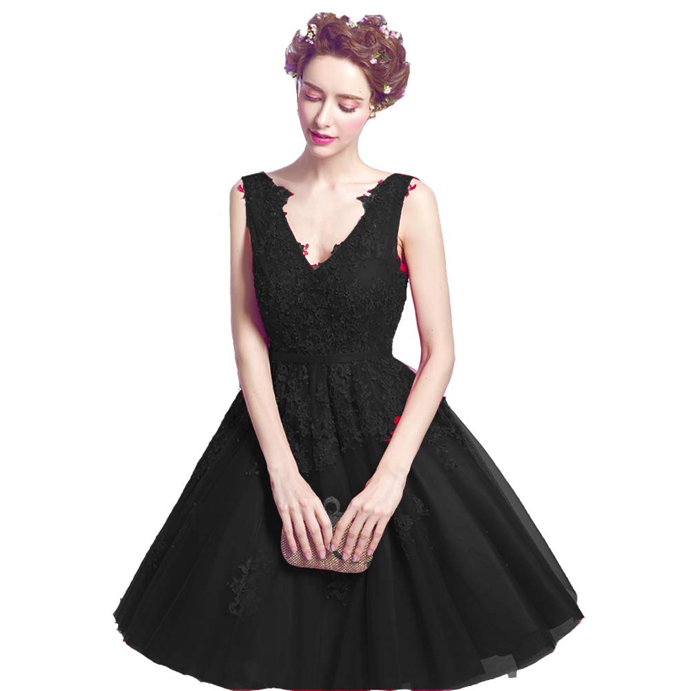 Elegant Sheer V-Neck Pearl Beaded Lace Prom Dress for Homecoming & Special Occasions | Perfect for Dances, Parties & Formal Events