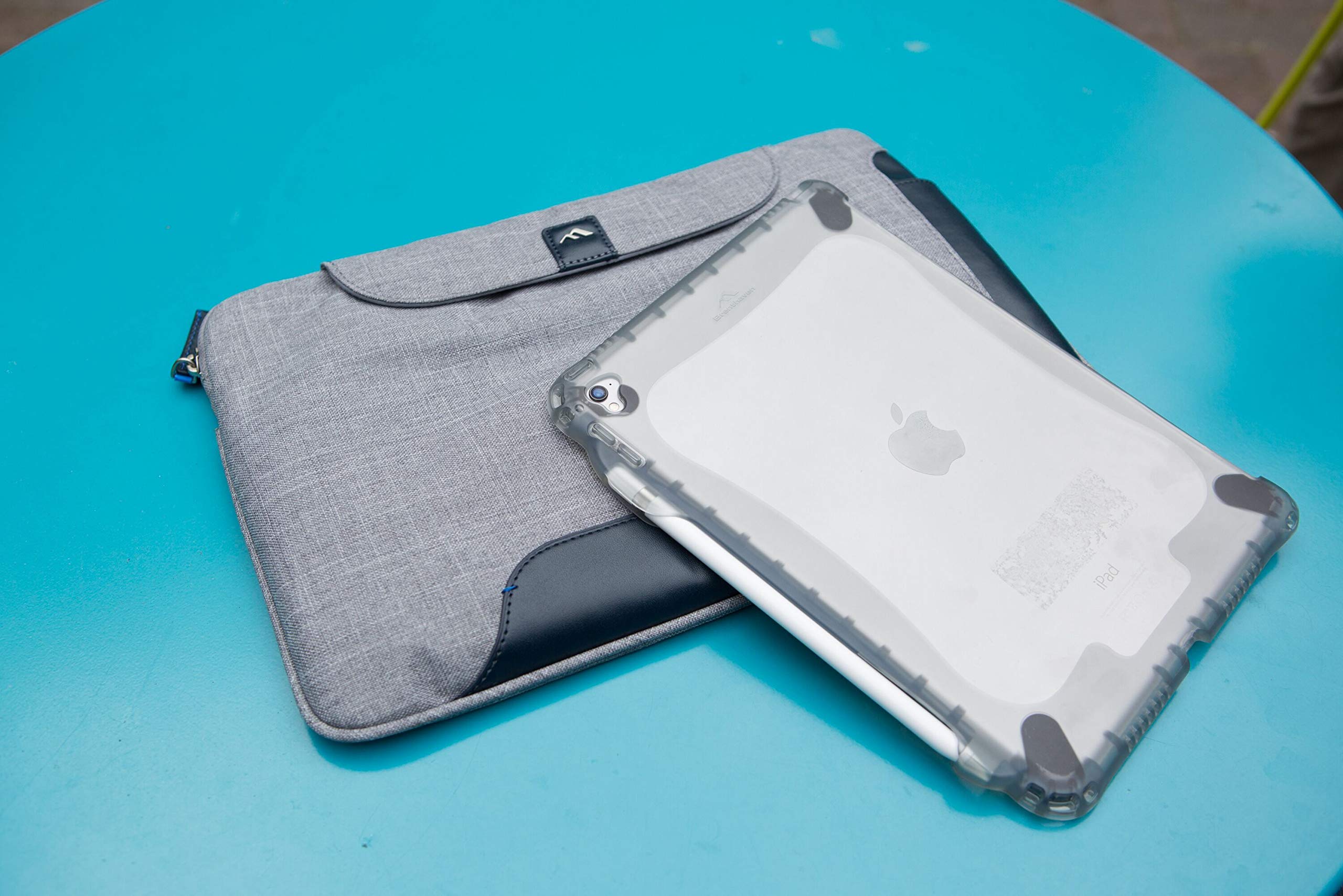 Brenthaven BX2 Edge Protective Case for Apple 9.7-inch iPad Pro with Apple Pencil Slot | Durable Shockproof Cover in Smoke Gray | Perfect for Work, Travel & School Use
