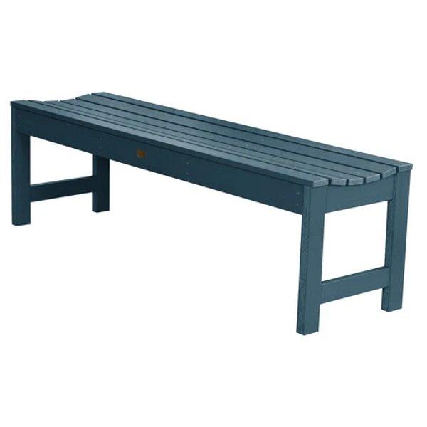 Lehigh Backless Synthetic Wood Picnic Bench - Durable Outdoor Dining Table for Patio, Garden & Park - Perfect for BBQs, Camping & Family Gatherings