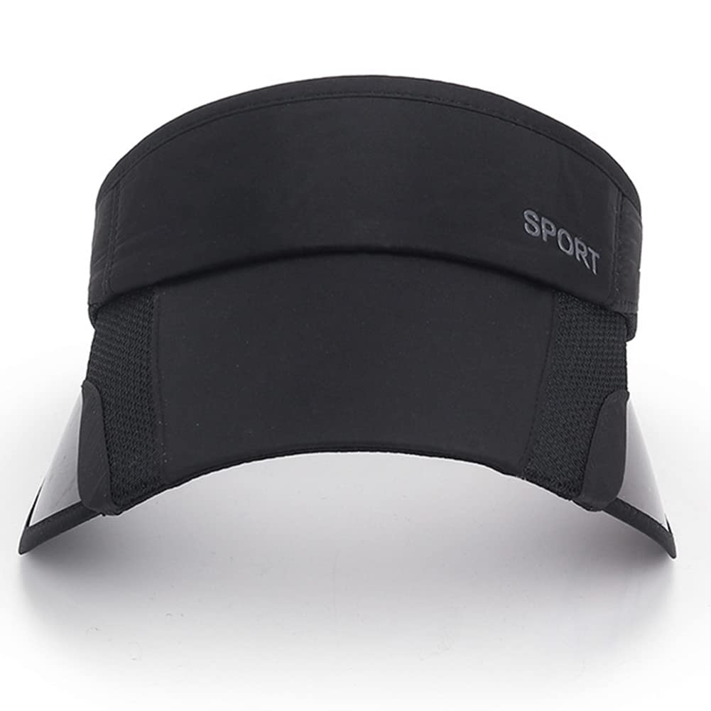 Sun Visor Hat for Women & Men - Adjustable Retractable Brim Sports Cap for Golf, Tennis, Running & Beach - UV Protection with Ponytail Hole - Perfect for Outdoor Activities, Workouts and Summer Vacations