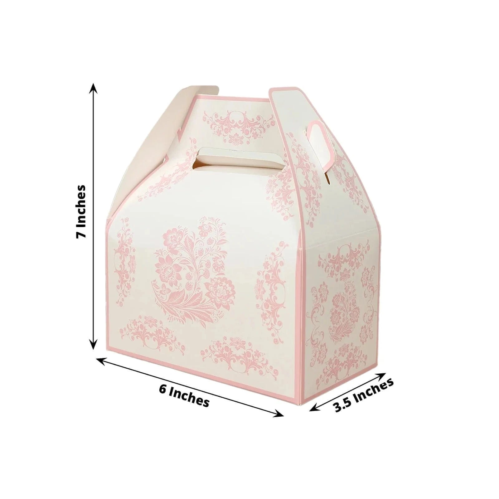 25 Pack Floral Printed Tote Favor Boxes - Elegant Gift Bags for Wedding Favors, Baby Showers & Party Decorations