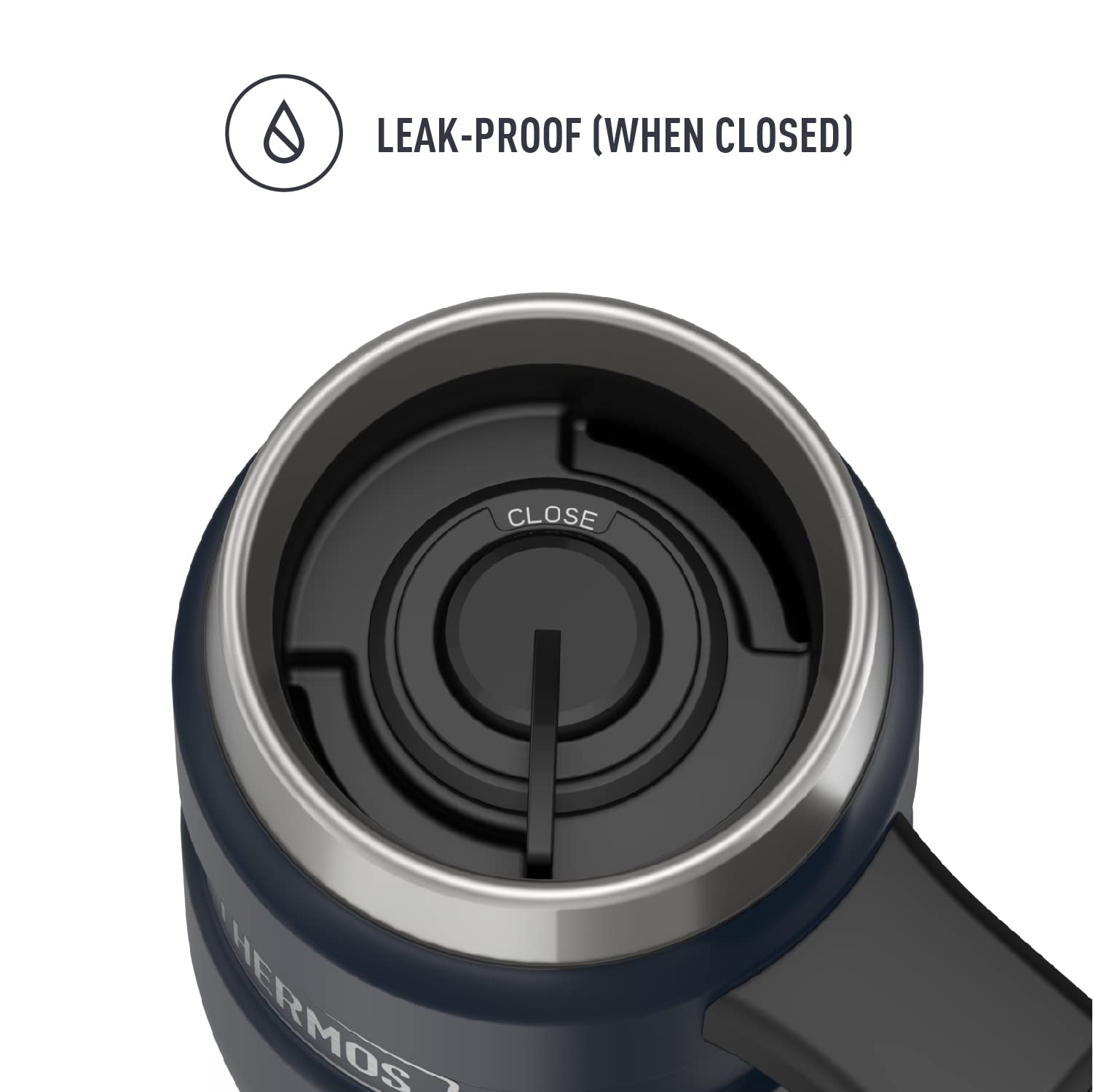 THERMOS Stainless King Vacuum-Insulated Travel Mug - 16oz Leak-Proof Coffee Thermos, Double-Wall Insulation Keeps Drinks Hot/Cold for Hours - Perfect for Commuting, Camping & Office Use (Midnight Blue)