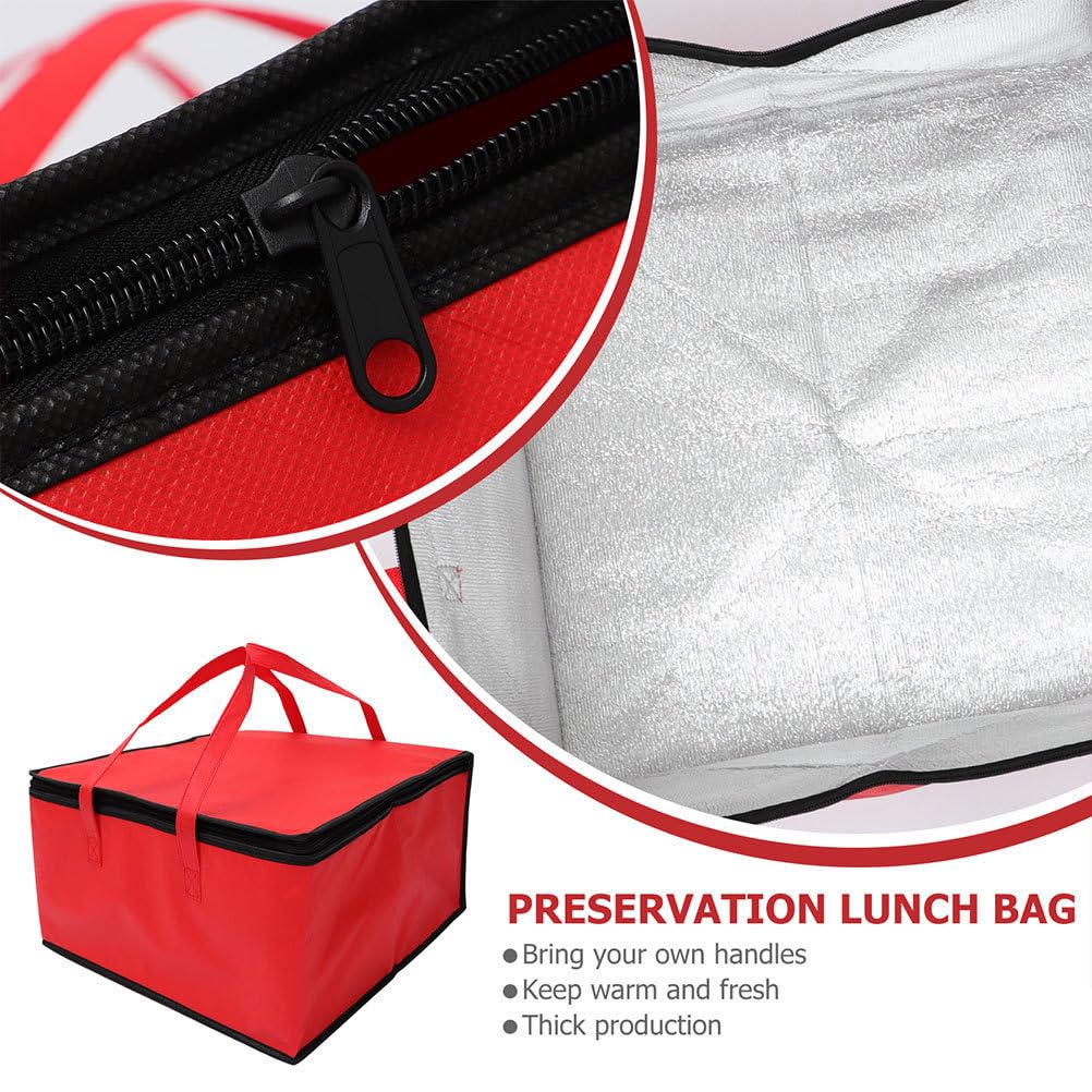Kichvoe Insulated Food Bag - Thermal Pizza & Grocery Tote Cooler for Hot & Cold Meals - Perfect for Catering, Seafood, Cakes & Outdoor Picnics