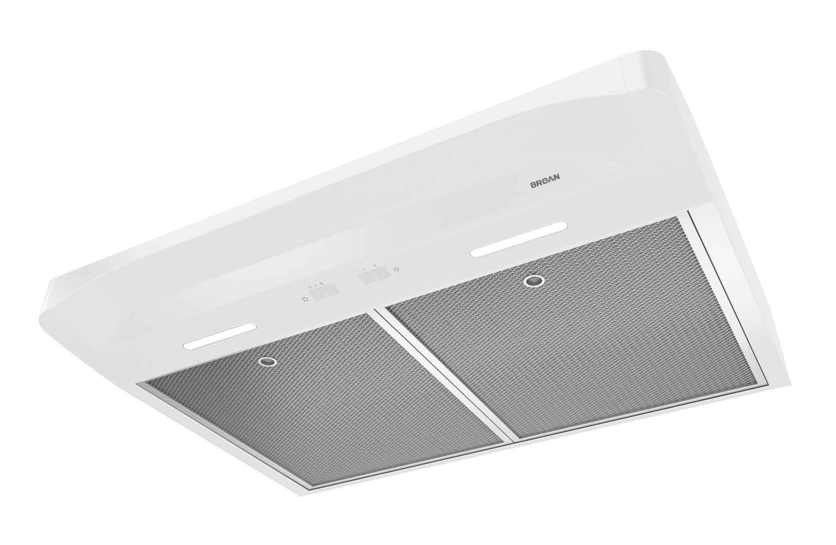 Broan White 30-Inch 250 CFM Under Cabinet Range Hood - BQSEN130WW | Powerful Kitchen Ventilation for Smoke & Odor Removal | Ideal for Small to Medium Kitchens